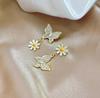 Korean Asymmetrical Butterfly Earrings: Stylish & Unique Summer Design for Women