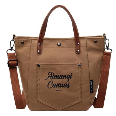 Bolsa Tote 3 em 1 YUANLIFE para Homens e Mulheres, Lona, Nylon e Tecido, Bolsa Tote Grande com Bolso Interno, Perfeita para Escola, Creche, Compras ou como