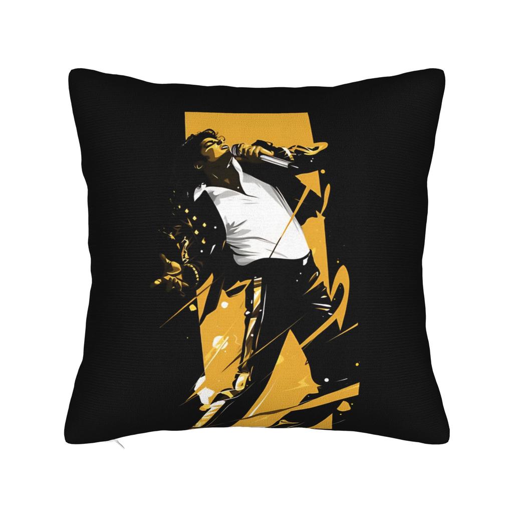 MJ Pop King Square Pillow Case Cushion Cover Custom Polyester Decorative Pillowcase for Sofa Cm