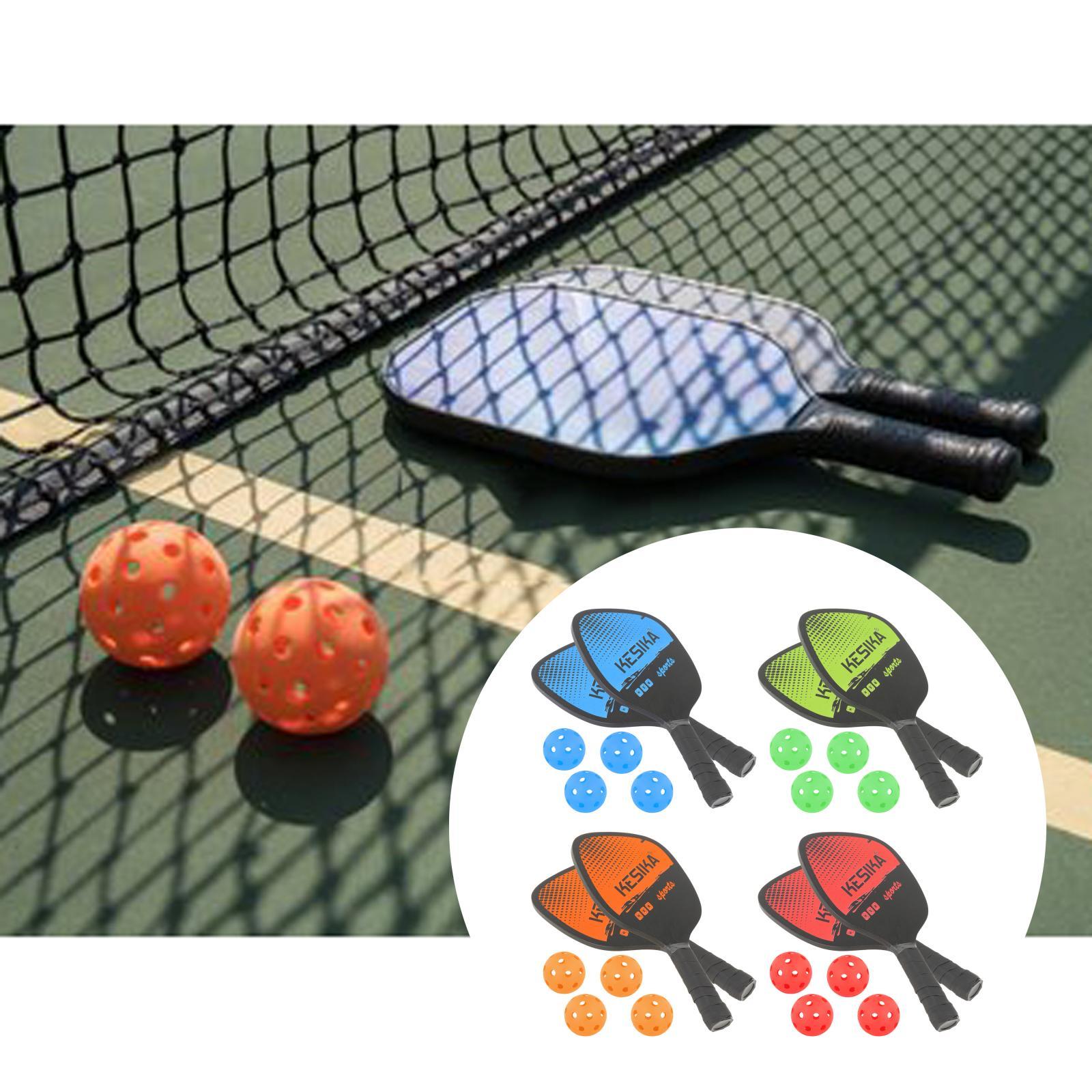 Professional Pickleball Paddles Set of 2 Comfort Grip Rackets arancione