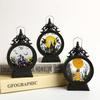 Halloween Lantern Witch Pumpkin LED Light Gothic Vintage Castle Lantern Table Centerpieces Windows Walls Home Party Decorations