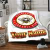 1pc Brentford F.C Blanket with Custom Name, Gift, for Men and Women, Soft Blanket, Good for Sofa Bed Couch Travel, Lightweight Flannel Blanket