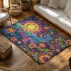Psychedelic Area Rug Bohemian Carpet Vintage Persian Style Home Decor Living Room Floor Mat Hippie Tapestry Bedroom Rug Gift