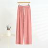 Women's Wide-legged Trousers Summer Versatile Thin Section Loose Dragging High Waisted Outside Wearing Casual Trousers
