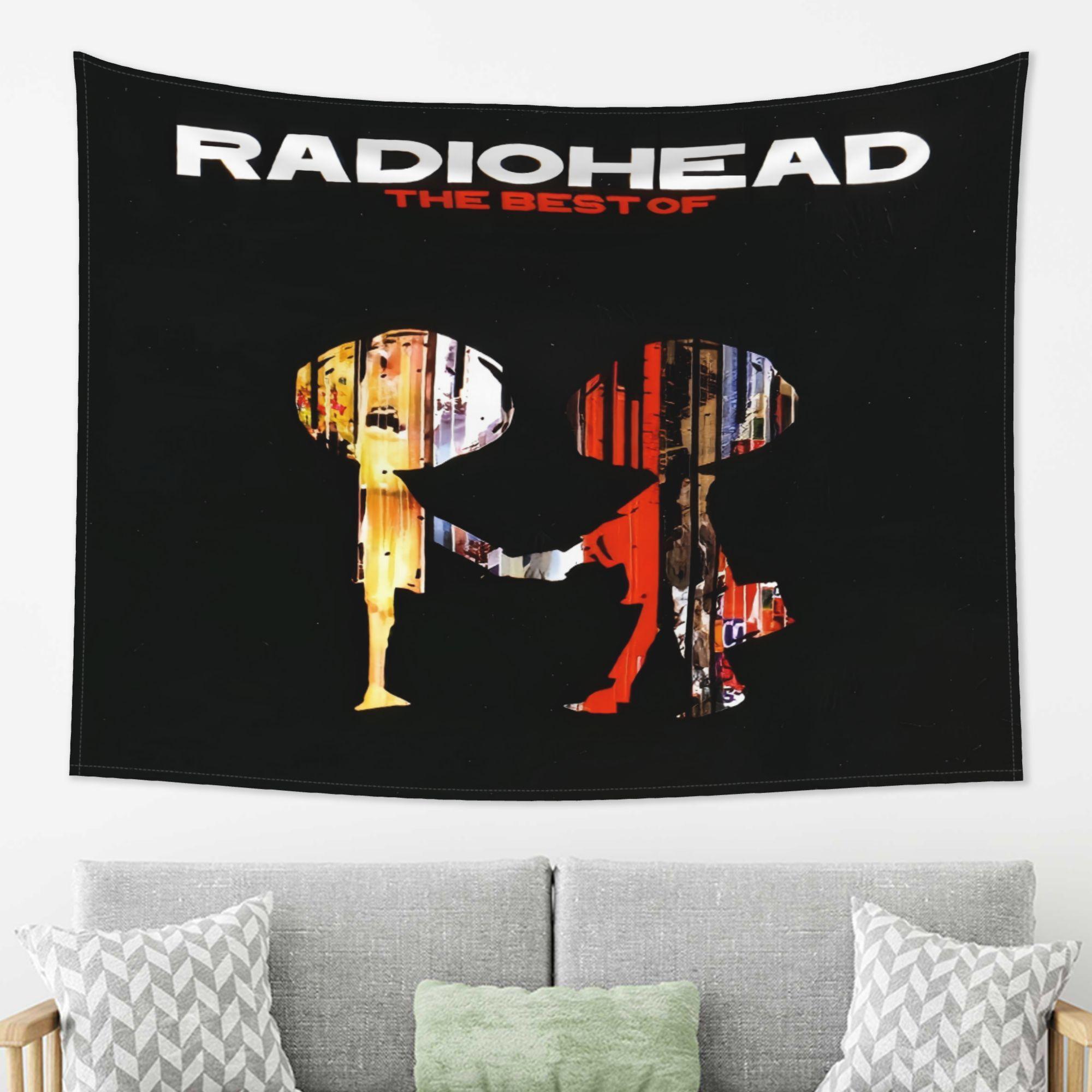 

Радиохэд Лучшее Гобелен Отпразднуйте культовую музыку художественным дизайном идеально для домашнего декора добавляя рок-дух 74x94cm(29x37in)