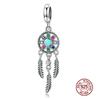 WOSTU 925 Sterling Silver Animal Cat Charm Pendant Heart Family Ladybug Bee Beads Fit Original Bracelet DIY Jewelry For Women