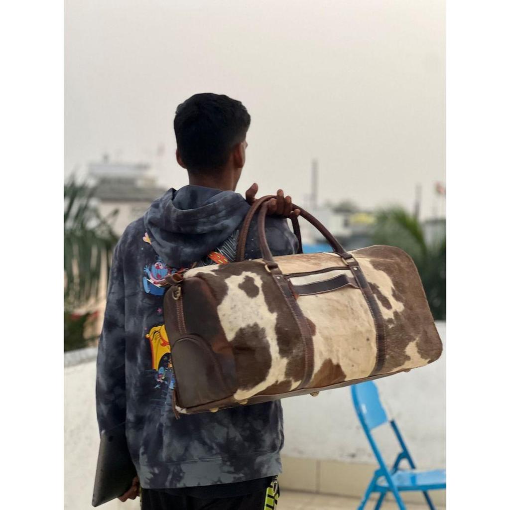 Duffelbag, Weekendbag Reiseveske, Håndbåret Skinnveske for Kvinner/Menn, Reiseveske for Gutter og Jenter, Gymbag, Skulderduffelbag