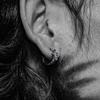 Men's High-End Retro Cross 925 Silver Needle Earrings
