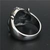 2026 Neuer Cooler Motorrad Biker Ring mit Kette Kreuz 316L Edelstahl Herren Damen Mode Helm Männlicher Biker Ring