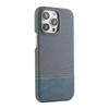 Patchwork Faux Leather Anti-Slip Phone Case for Apple 17 Pro Max/16/15/14 Pro/13/12, Trendy Half-Covered Hard Design