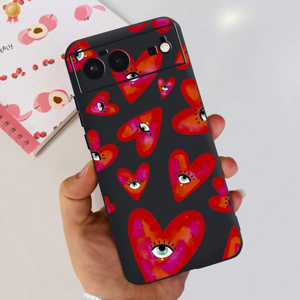For Google Pixel 6 Case Cute Kawaii Cat Clear Silicone Shockproof Cover Capa For Google 6 Pixel 6 Pixel6 Phone Shell Funda Coque