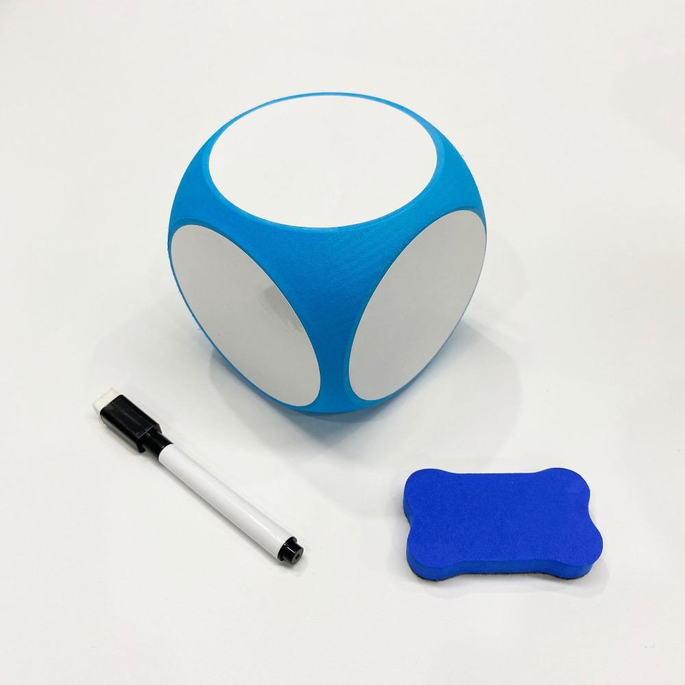 

Write on Wipe Off Educational Toys 4x4Inch White Boards Reusable EVA Block Parents Teaching