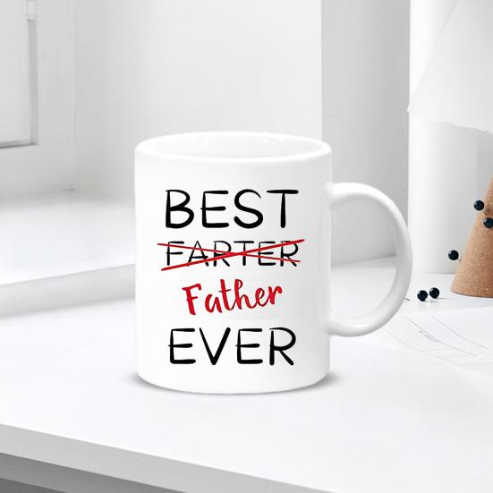 Ceramic Mug 11 Oz Double-Sided Print Microwave Safe Hidden Message Funny Coffee Cup for Home Office Use