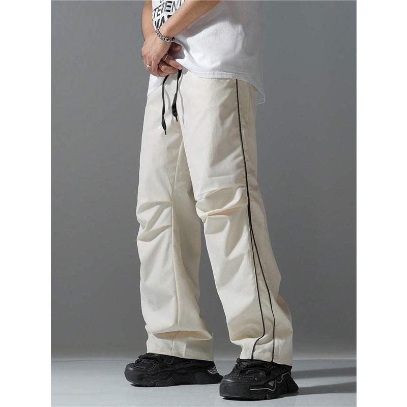 Mens Spring Summer High Street Vintage Tactical Pants Casual Pants Loose Straight Leg Joggers Fashionable Outdoor Wear