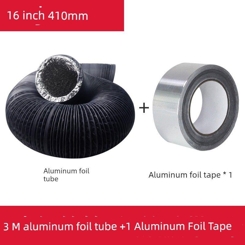 Exhaust Fan Exhaust Duct Thickened Aluminum Foil Vent Pipe Ventilating Fan Hose Kitchen Range Hood Smoke Vent Tin Paper Tube