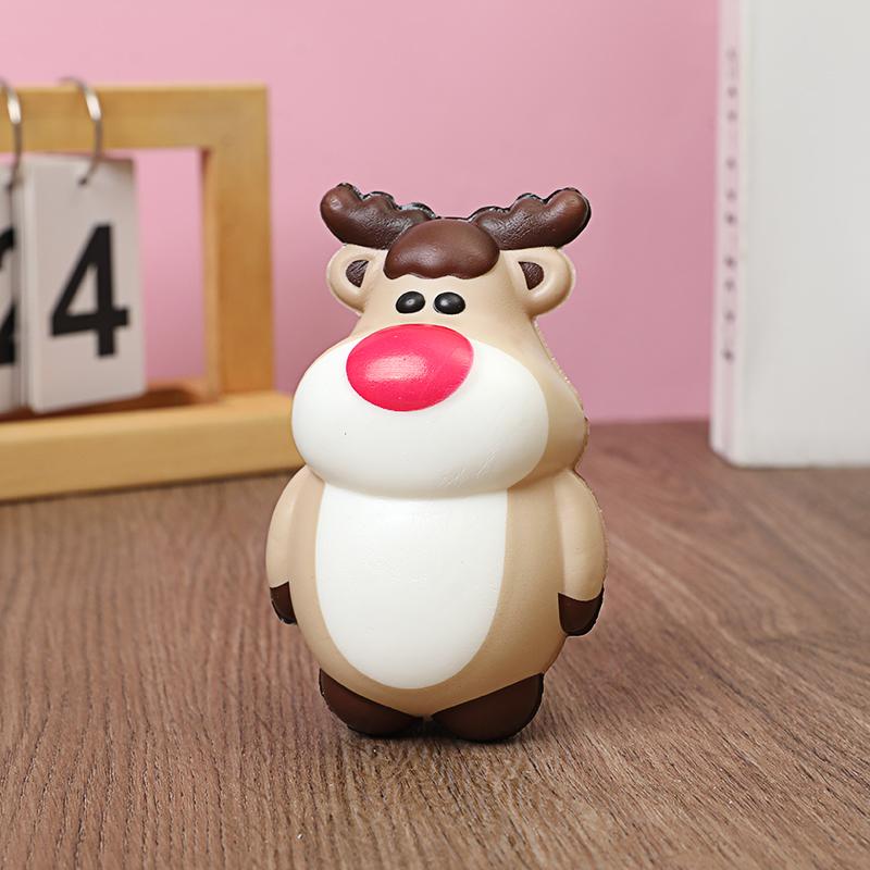 4/1pcs Christmas Anti-Stress Relief Toy Santa Claus Xmas Tree Squeeze Bounce Toy Kids New Year Gift 2025 Christmas Party Decor