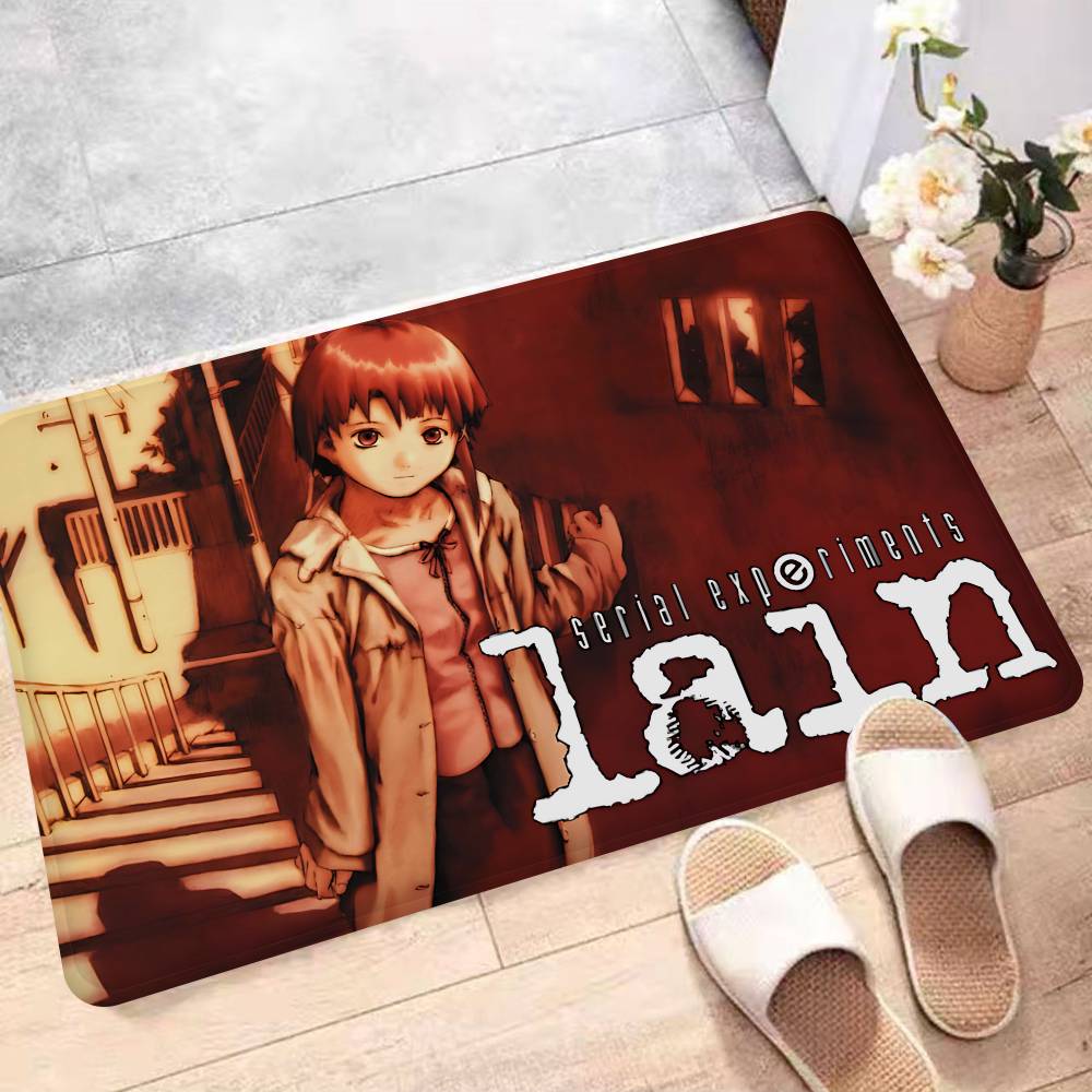

Serial Experiments Lain Anime Hallway Carpet Washable Non-Slip Living Room Sofa Chairs Area Mat Kitchen Doormat Area Rug 40x60cm