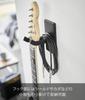 Yamazaki (Yamazaki Industries) [Includes plasterboard tweezers and wood screws] Wall Guitar Hook, Plasterboard Wall Compatible, Black, W8 x D11.5 x H1