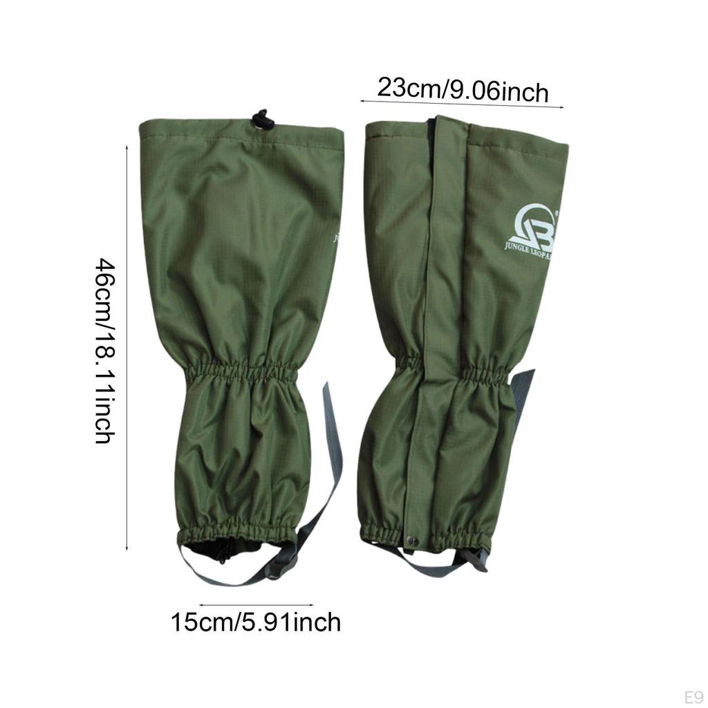 Snow Leg Gaiters Men Women Protective for Outdoor Adventures Hiking Climbing