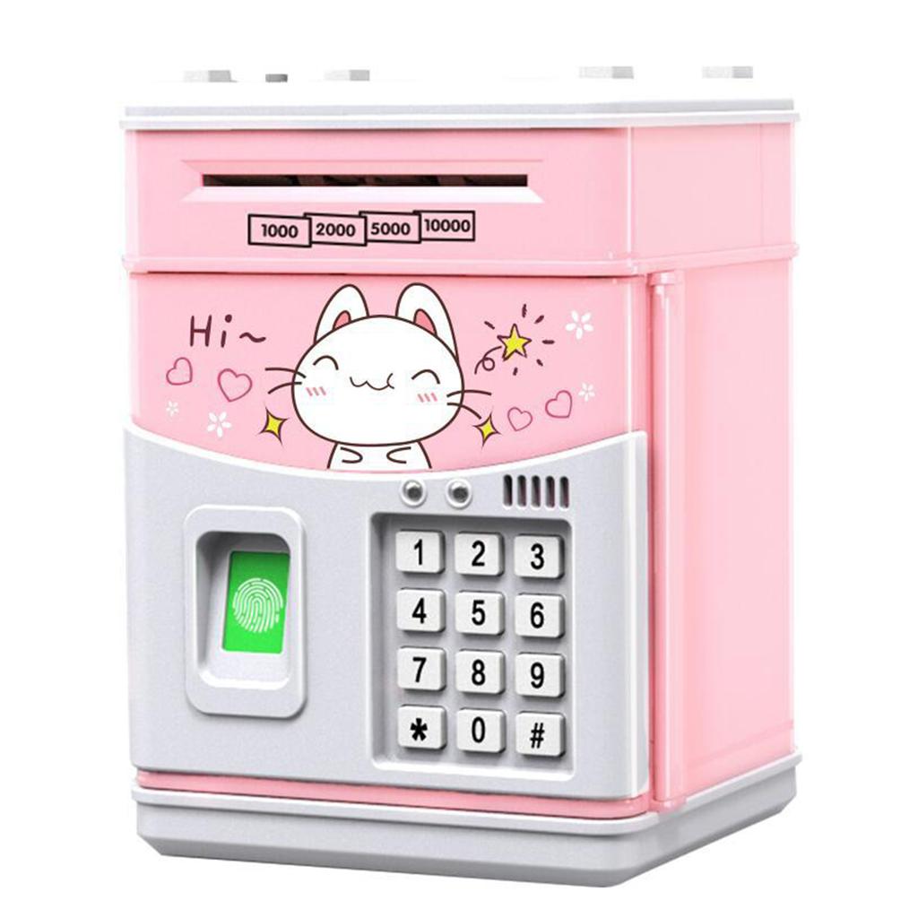 Children Piggy Bank Electronic Intelligent Coin Bank with Code Fingerprint Cartoon Money Banks for Kid Boy Girl Birthday