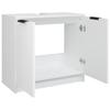 Bathroom Cabinet White 64.5 x 33.5 x 59 cm Particleboard