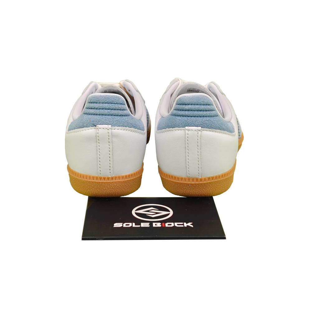 adidas originals SAMBA  White Alumina Ash Blue JS1391 Women's Size