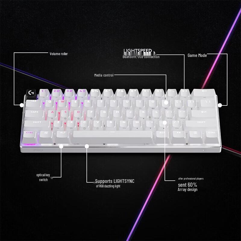 Logitech G PRO X 60 Compact Gaming Keyboard