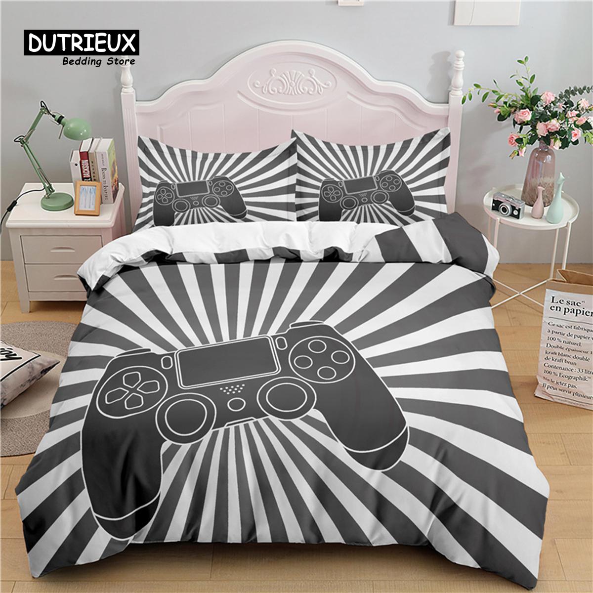 

Роскошный 3D-принт игровой консоли для дома, комфортный пододеяльник, наволочка, детский комплект постельного белья размера Queen и King EU/US/AU/UK EU single(135x200cm)