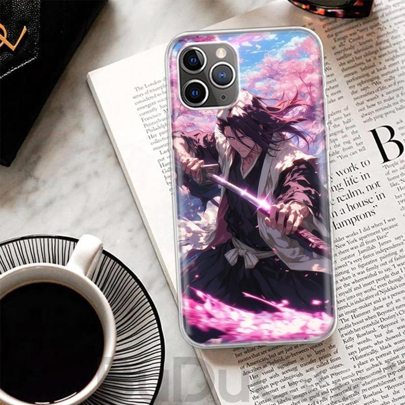 Bleach Kuchiki Byakuya Cover For iPhone 17 Air 16 16E 15 Pro Max 14 Plus 13 Mini Phone Case 12 11 7 8 SE Customized Print Shell