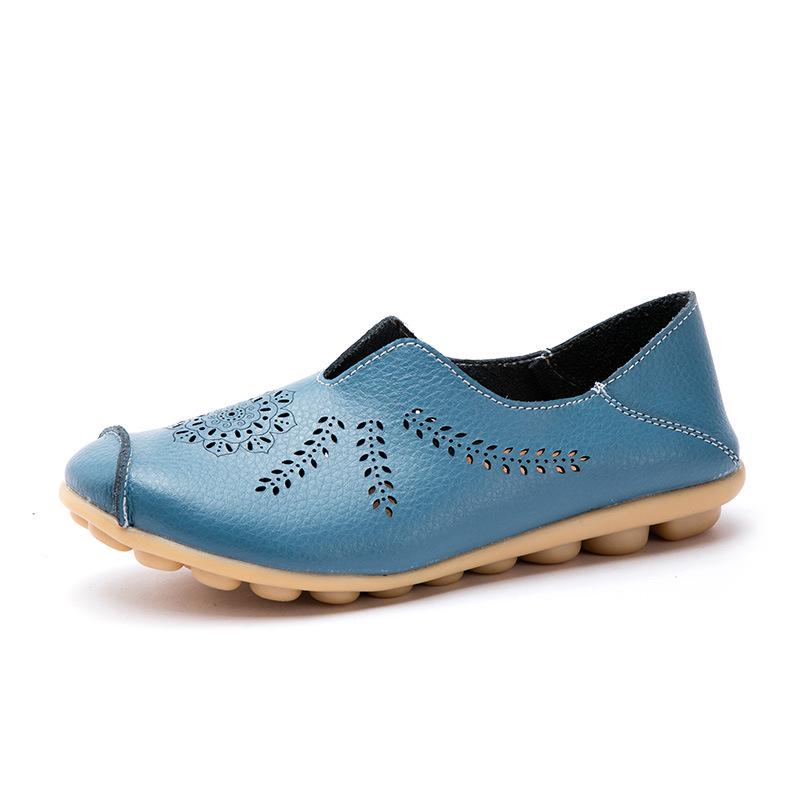 Summer Women's Flat Shoes Single Shoes Bean Shoes