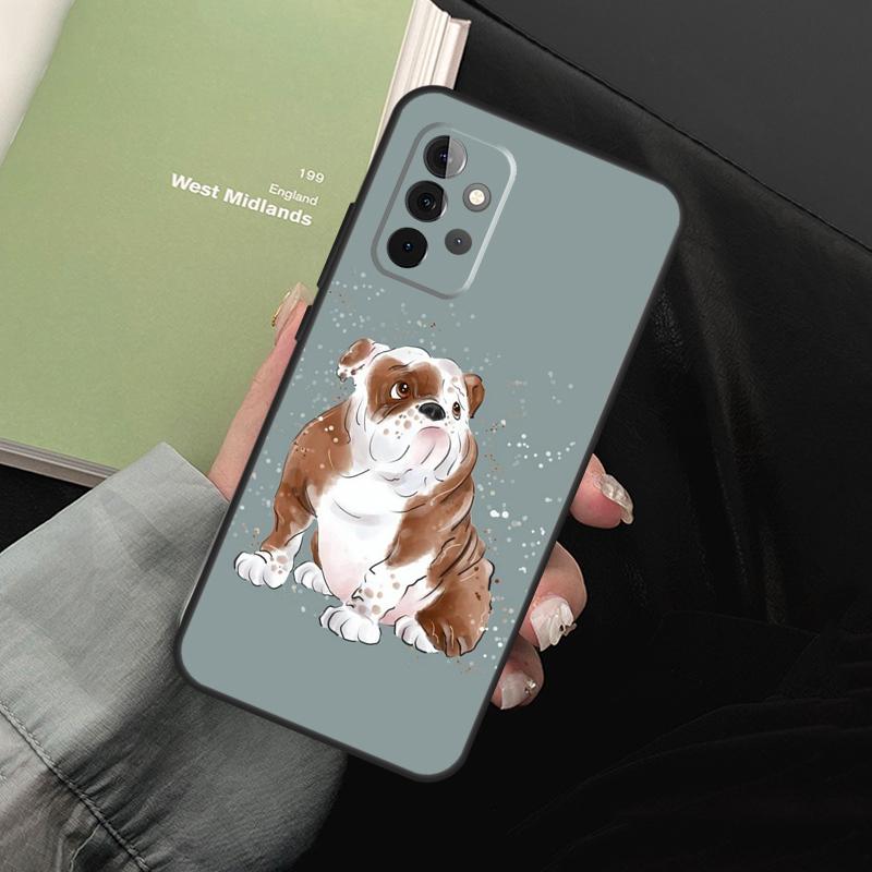 English Bulldog For Samsung Galaxy A05 A06 A36 A26 A16 A54 A34 A14 A22 A32 A52 A55 A35 A15 A53 A13 A56 Case