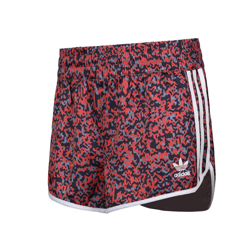 Adidas Originals Ai Shorts Fashion Striped Woven Casual Shorts Women Shorts Red DH2992