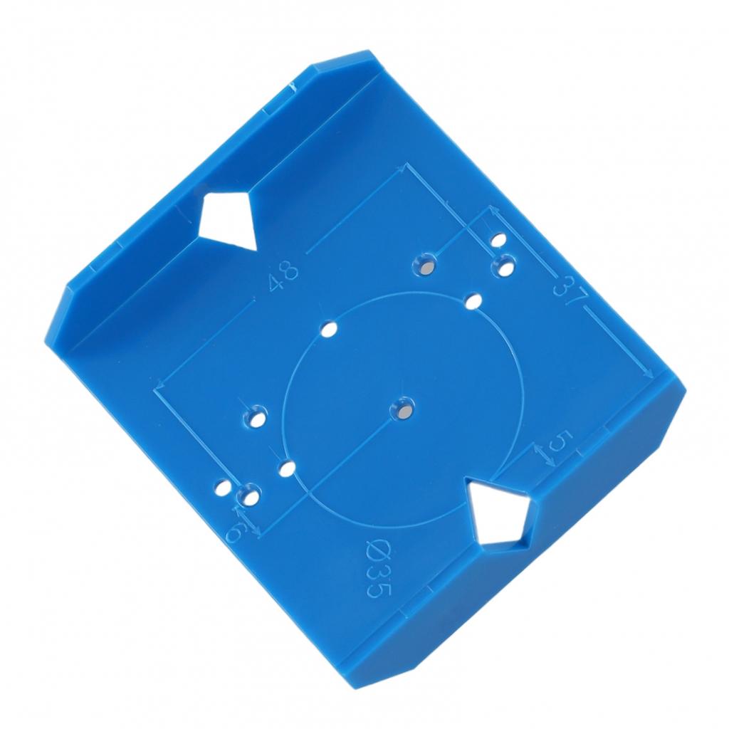 Doors Hinge Drill Guide Hole Locator 1pc 35/40mm ABS