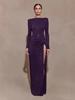 Elegant European & American One-Shoulder Twisted Evening Dress for Women