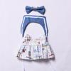 For 17cm Labubu Doll Clothes Fashion Clothes Navy Dress Doll Clothes Color Match Camera Dolls Accessories Cute Little Cloths