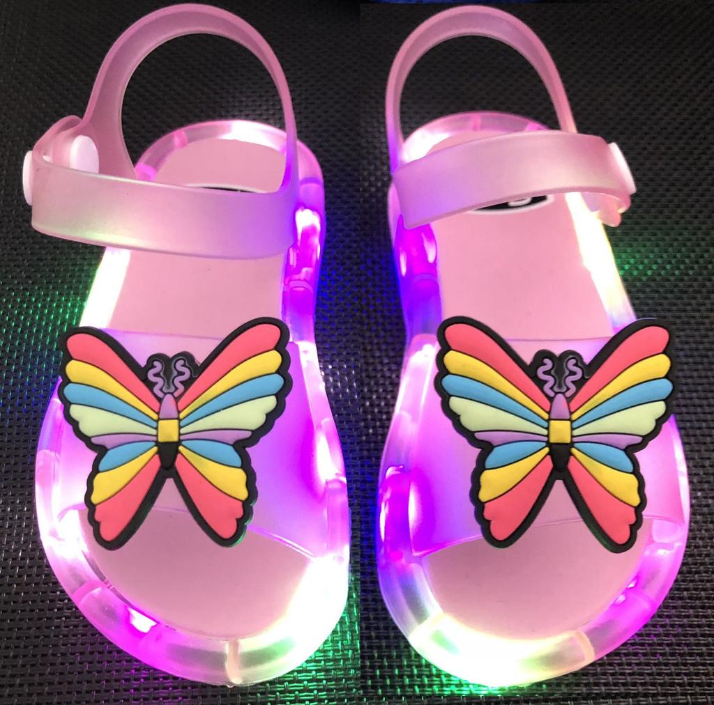 Mädchen Hausschuhe Kinder Einhorn LED Kinder Hausschuhe Baby Sandalen Kinderschuhe für Mädchen Jungen Leuchtende Schuhe Kleinkind