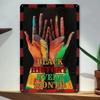 Black History Month Tin Sign Wall Decor  Inspirational Metal Art Poster for Home  Room