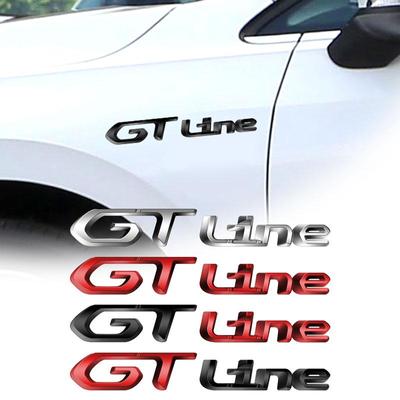 3D GT Line Embleemi metallist auto küljemärgi kaunistus taga pakiruumi kleebis numbrile 107 108 206 207 208 308 307 508 2008 3008