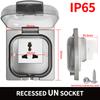 IP65 Waterproof Outdoor Socket, 16A High Power Wall Plate, 250V US/Thai Style 10A Receptacle, Bathroom & Weatherproof Electrical