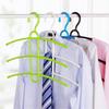 1pcs Multiple Shirt Hanger Holder Space Saving Plastic Non Slip Clothes Closet Organizer For Coat Jacket Pants Dress Scarf Dorm