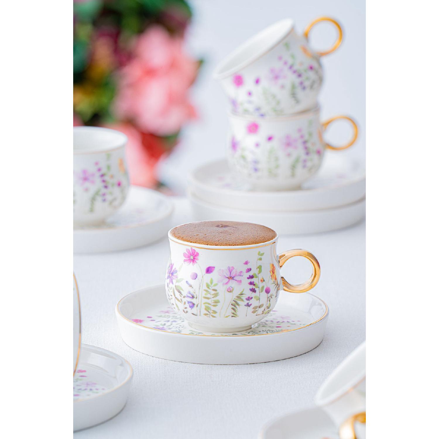 

Lydia 6 -person Coffee Cup Team - 90 Ml чистий