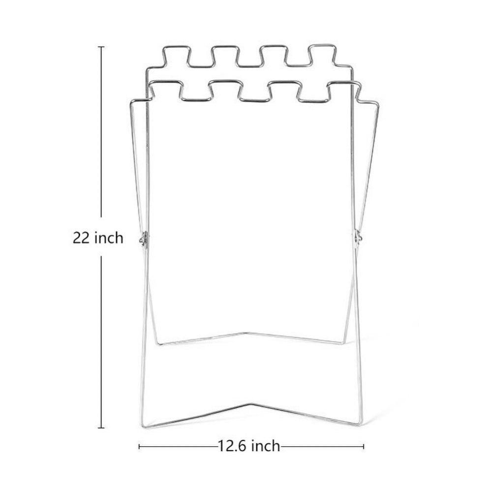 Faltbarer Müllbeutelhalter Ständer Tragbar Faltbar Outdoor Camping Picknick Müllständer Hängender Plastiktütenhalter Edelstahl
