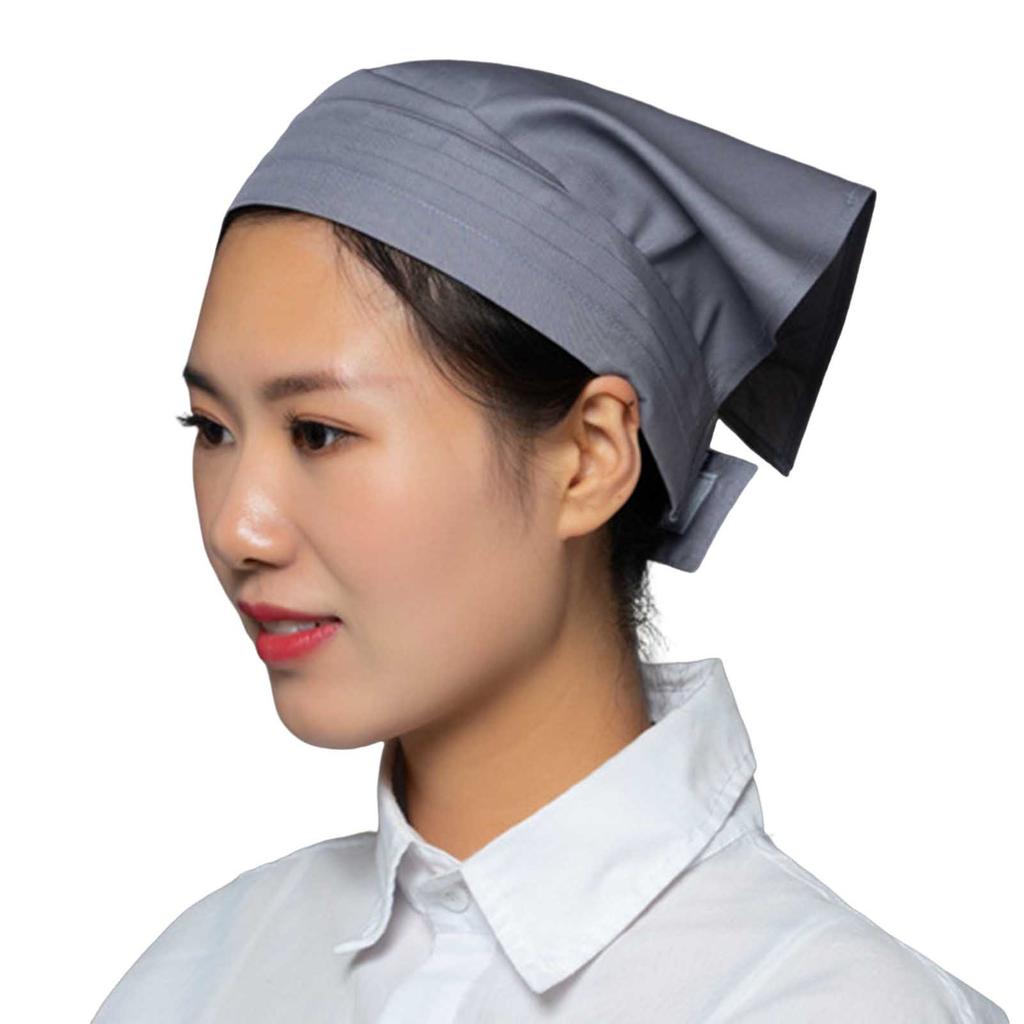 Working Cap Restaurant Triangle Hair Kerchief Vintage Fashion Cotton Chef Hat Hygiene Work Cap for Restaurant Accessories