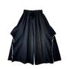 Jeans de Pierna Ancha para Mujer Talla Grande Primavera Verano Cintura Alta Cordón Holgados Culottes de Mezclilla Pa… Más