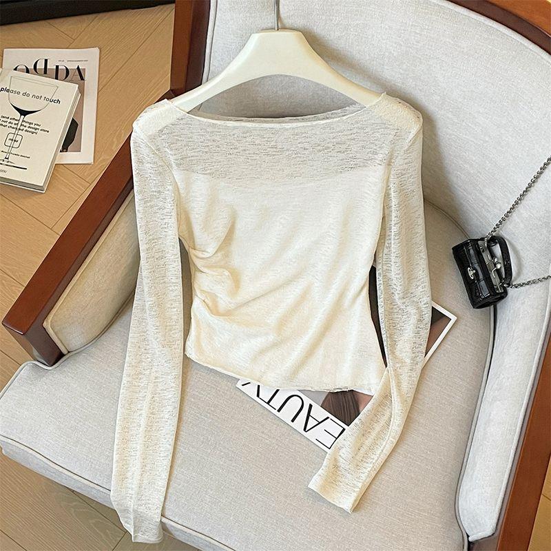 

Брендовая Скидка 2025 Весна/Лето Тонкая Верхняя Одежда Кружево Длинный Рукав Защита от Солнца Рубашка Женская Чистое Желание Сексуальная Сексуальная Легче всего Сочетать с Топами Image color 500 pieces from 45 yuan