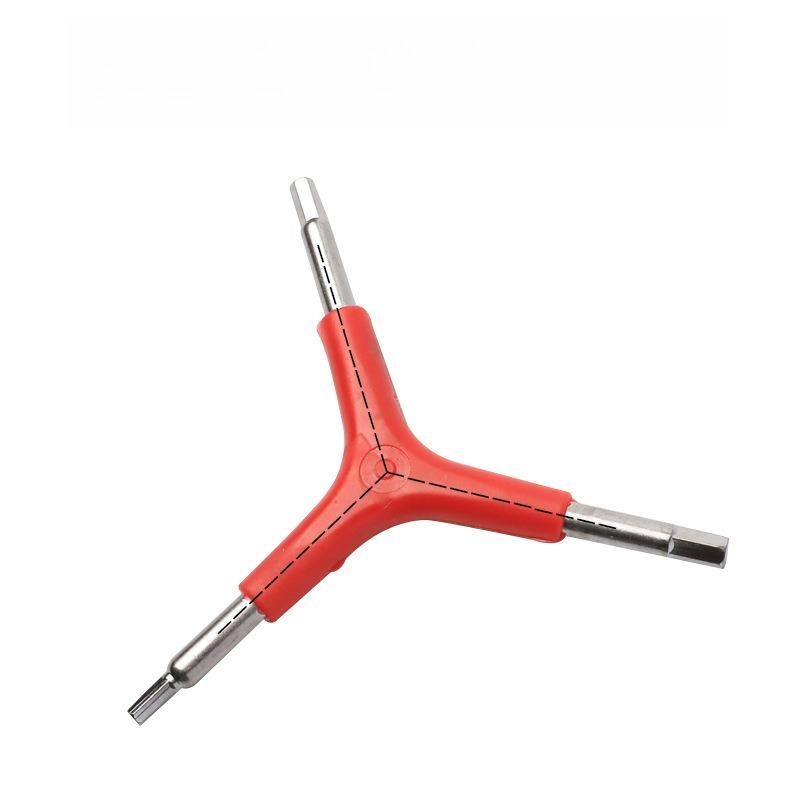 Mountain Bike 4MM/5MM/6MM Three Pronged Hexagonal Wrench, Multifunctional Three Pronged Wrench