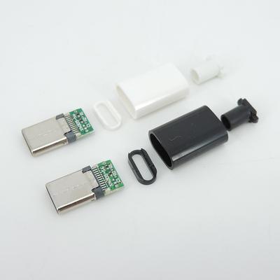 TYPE C USB 3.1 24 Pin Erkek Fiş Kaynak Konnektör Adaptörü Muhafazalı Type-C Şarj Fişleri Veri Kablosu Aksesuarları Onarım