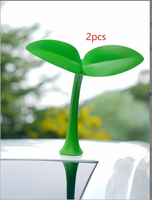 

2pcs Auto Decorative Accessory - Car Roof Ornament General Bean Sprout Sticker, Cushioning Function, Tool for SUV Truck RV