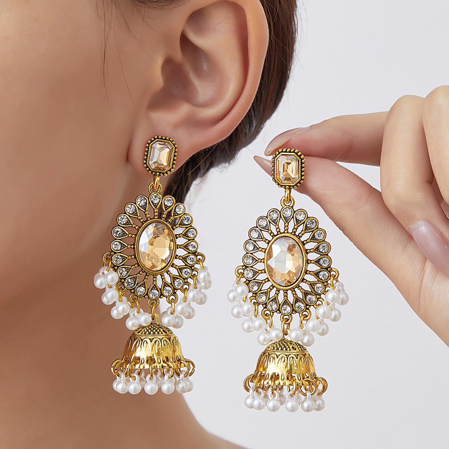 Bohemian Cross-border Tassel Earrings - Retro Ethnic and High-end Style