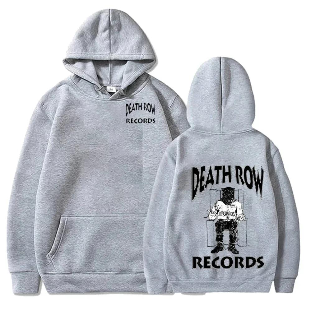 Death Row Records Hoodies Spring Autumn Fleece Hoodie Pullover Fashion Men Women Loose Hooded Sweatshirts Top